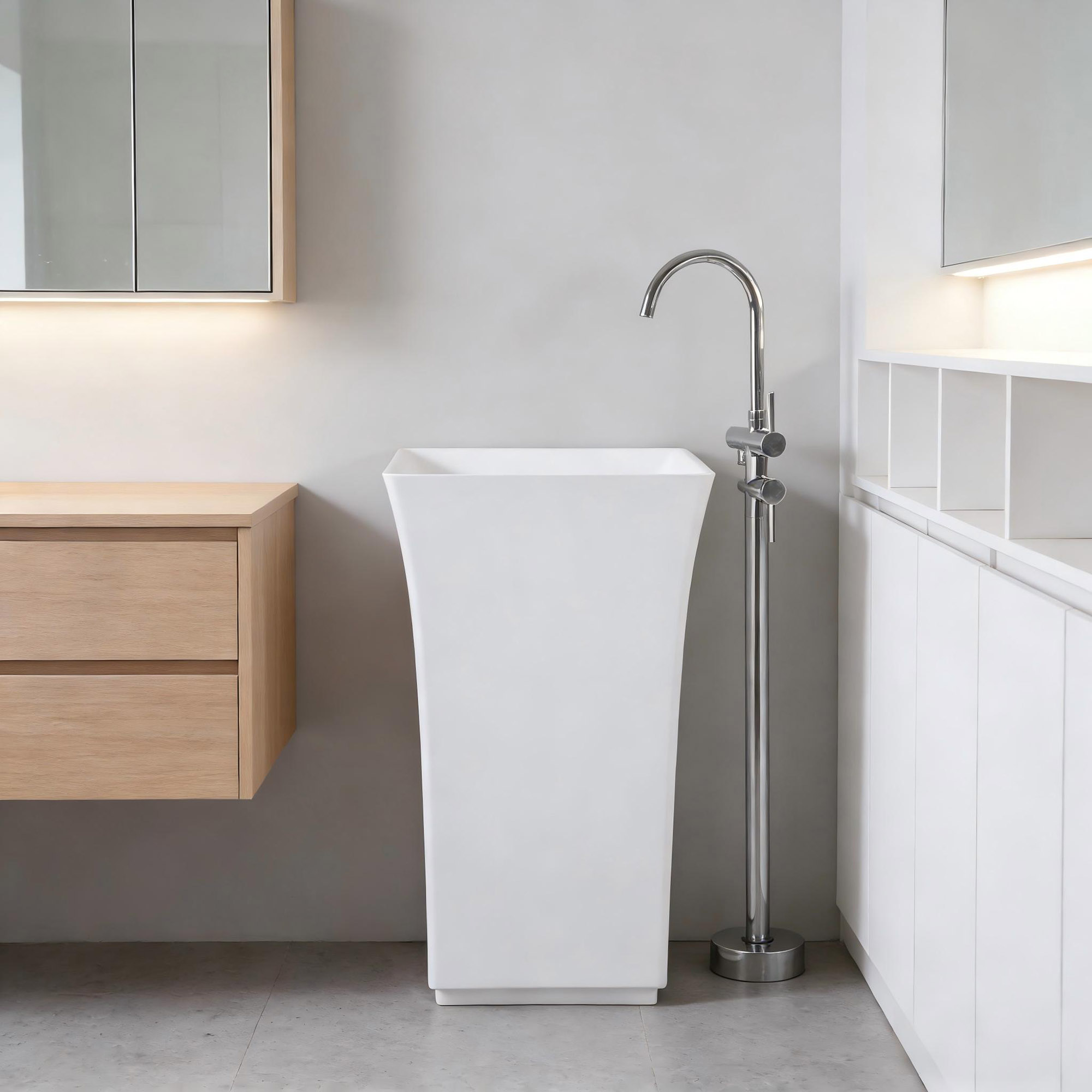 Lavabo sur pied vintage